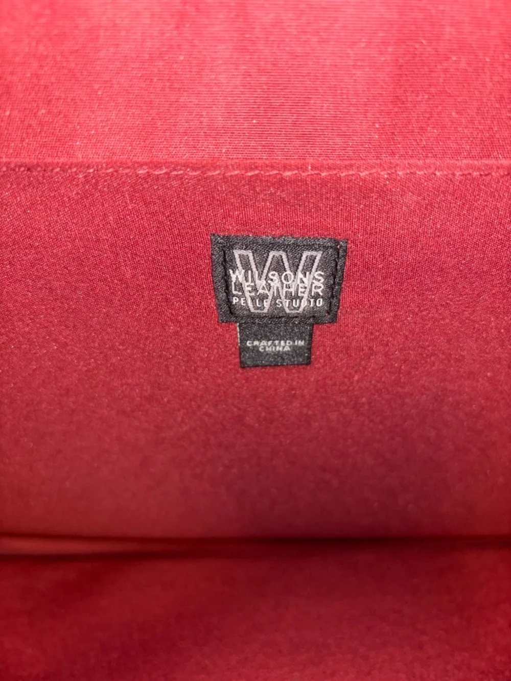 Wilson Leather Pelle Studio burgundy laptop briefcase